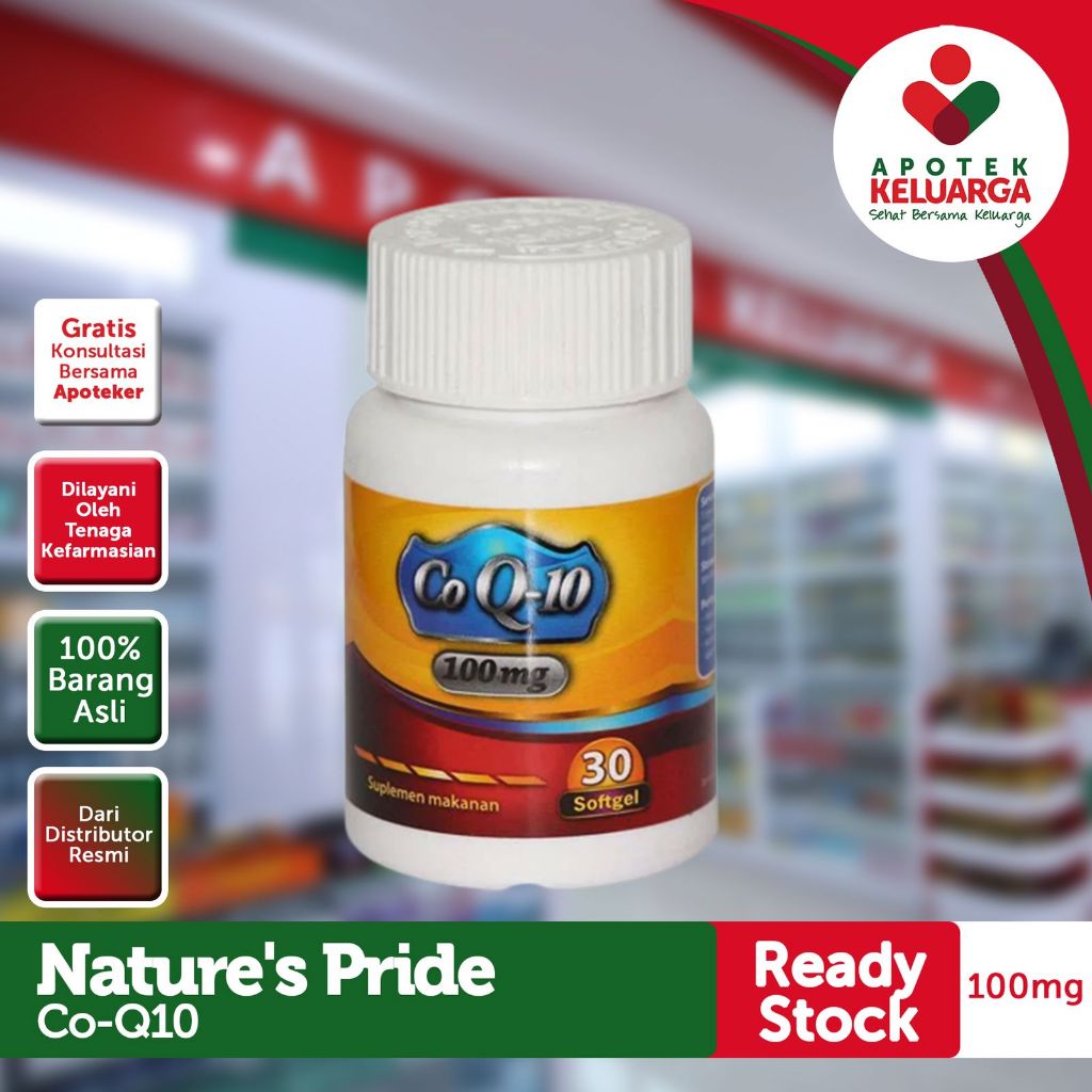 Nature's Pride CO Q10 100mg Suplemen #sulemen jantung # vitamin stamina # suplemen hipertensi