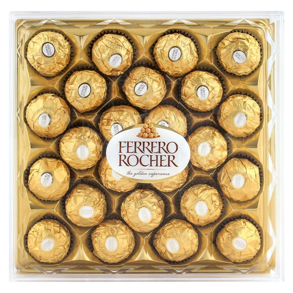 

➚➹✲ Cokelat Coklat Hazelnut Ferero Ferrero Rocher 24 T24 - Hampers Model Baru