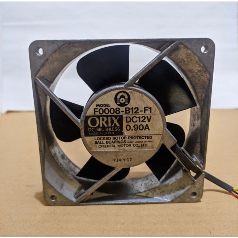 DC BRUSHLESS FAN ORIX FAN DC 12V 0.90A BALL BEARING ALUMUNIUM