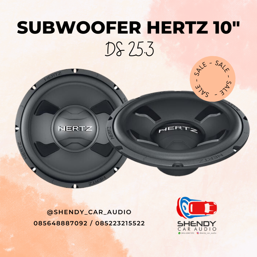 Subwoofer 10 inch Subwoofer Mobil Subwofer Subwoofer Hertz DS 25.3 Subwofer Hertz 25 3 Original