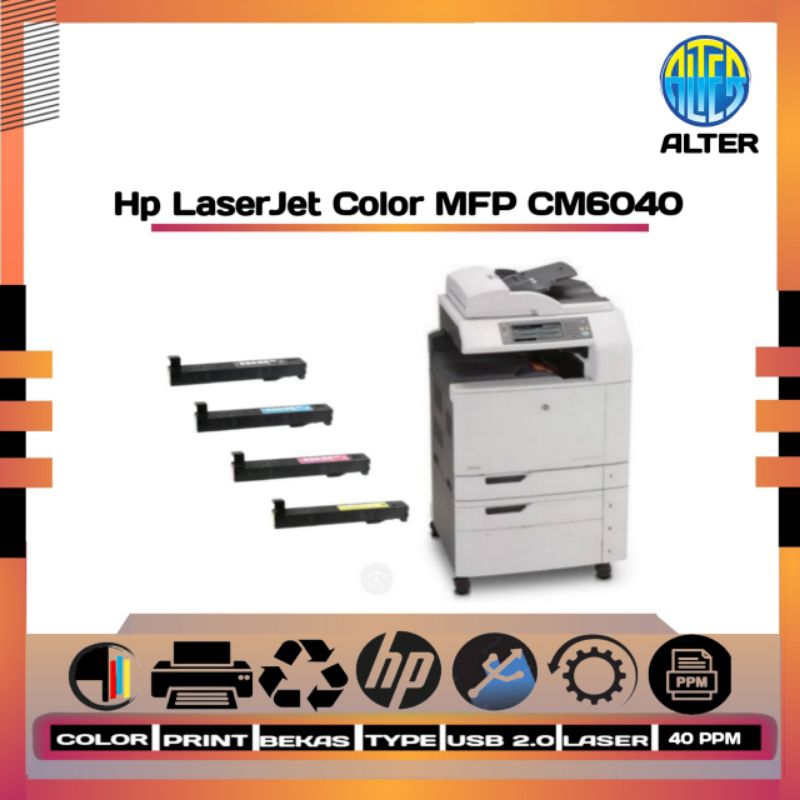 HP CM6040f mfp LaserJet Colour Multifunction A3