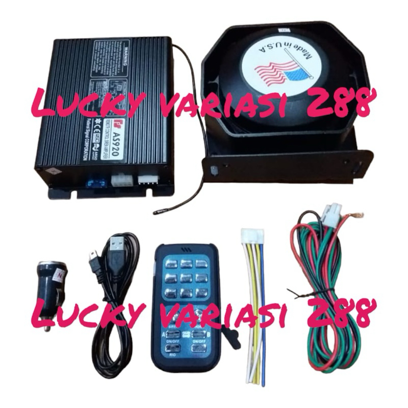 Sirine Toa Patwal Mobil Motor Universal Modul Amplie 9 Suara 12Volt