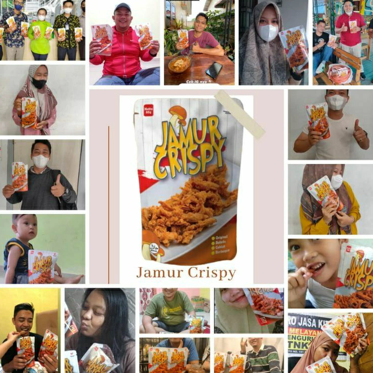 

Best JAMUR CRISPY Cemilan Viral Sehat bisa buat Lauk pauk Gurih Renyah Nikamt 100.gram