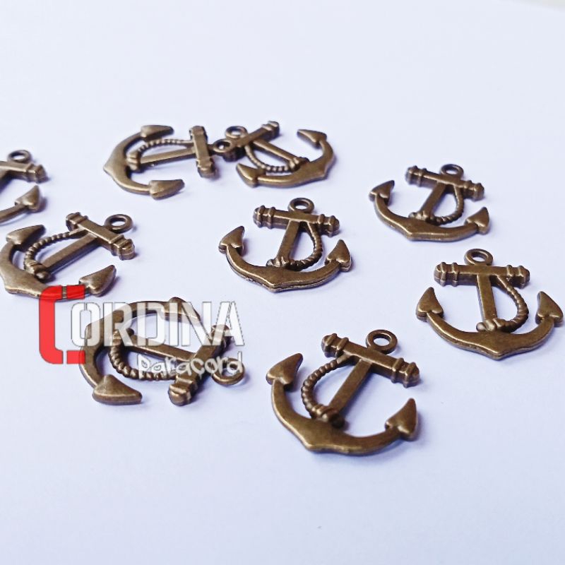 Charm Jangkar Berbahan Besi Bandul Gelang Kalung Aksesoris Paracord