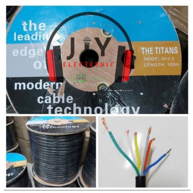 (PER METER) Kabel Speaker Audio Isi 6 6x2.5mm Titans