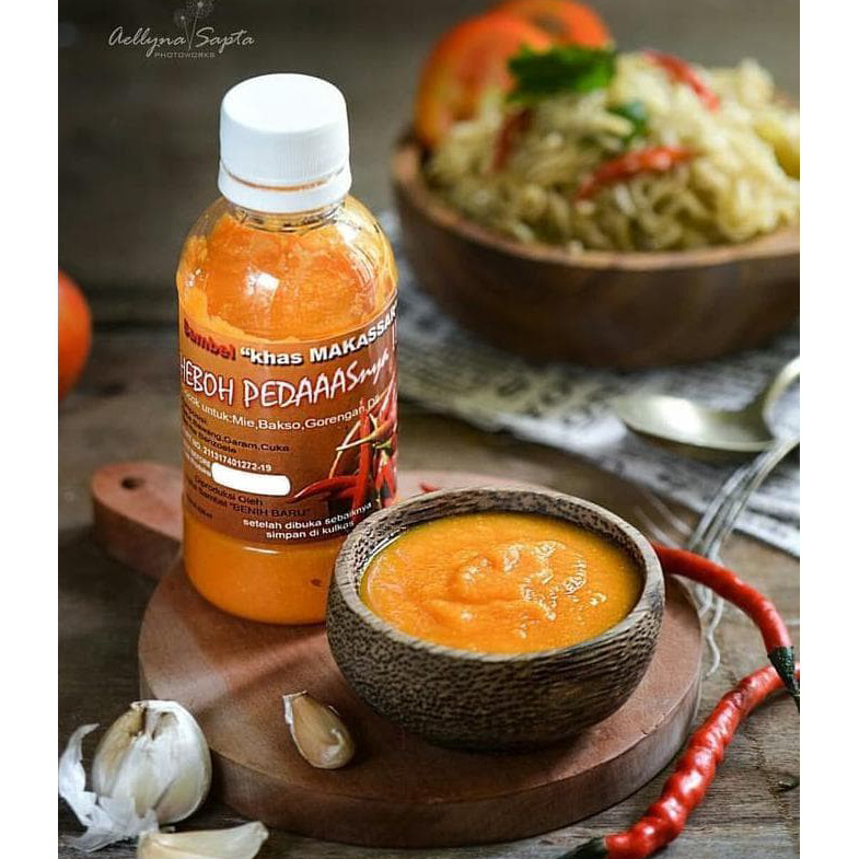 

➘✣✰ Sambal Khas Makassar 220ml / 330ml Heboh Pedasnya Sambel Asli Makasar Buruan Beli