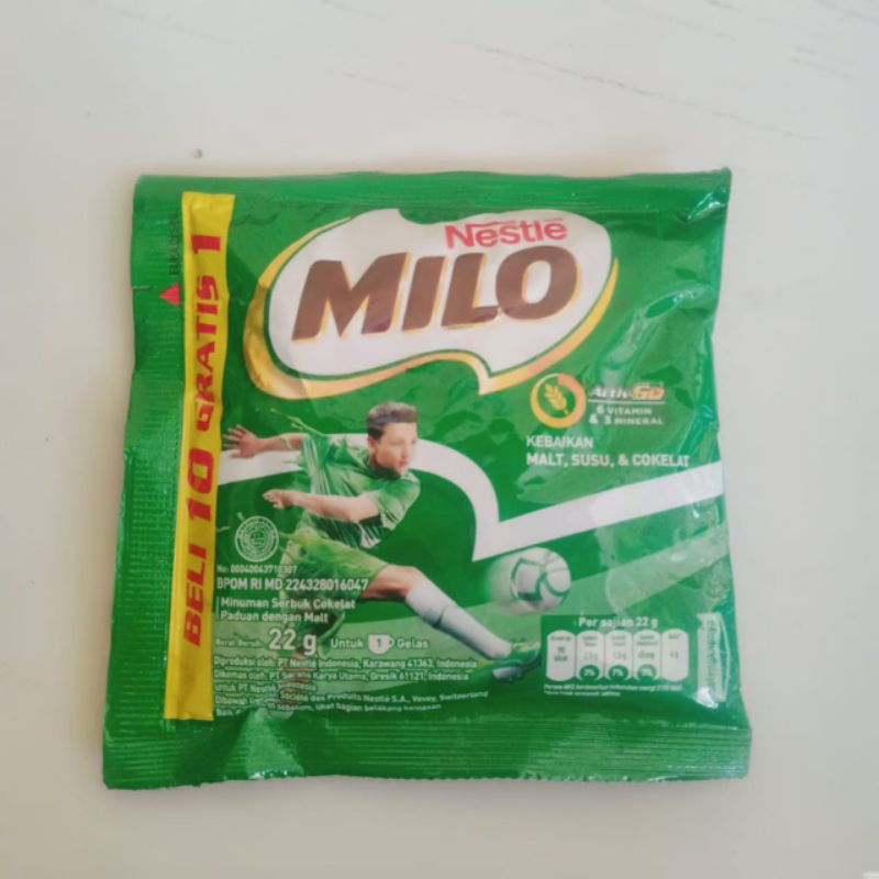 

milo sachet 22 g per renteng