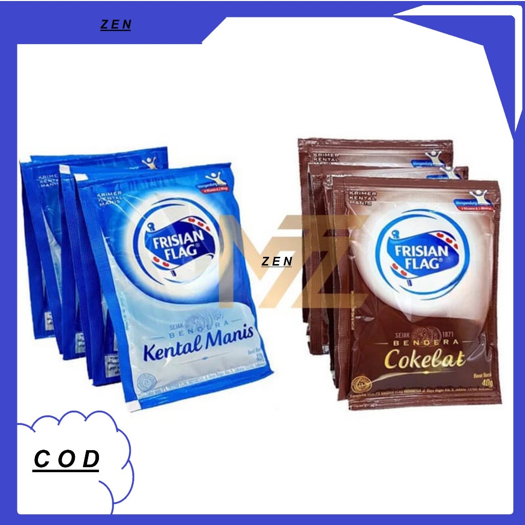 

Frisian Flag susu Kental Manis putih Sachet / sak ( isi 6pc)