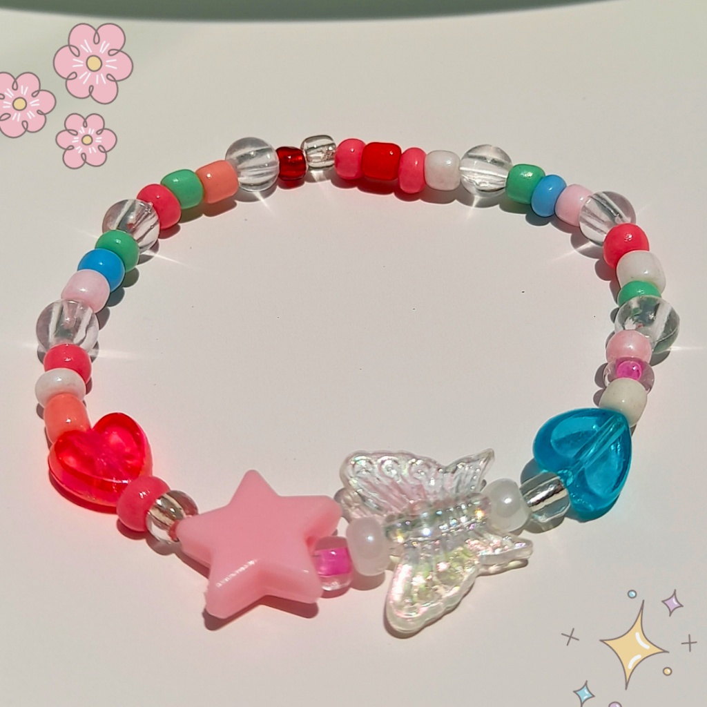 Love butterfly bracelet | beads bracelet | cute bracelet