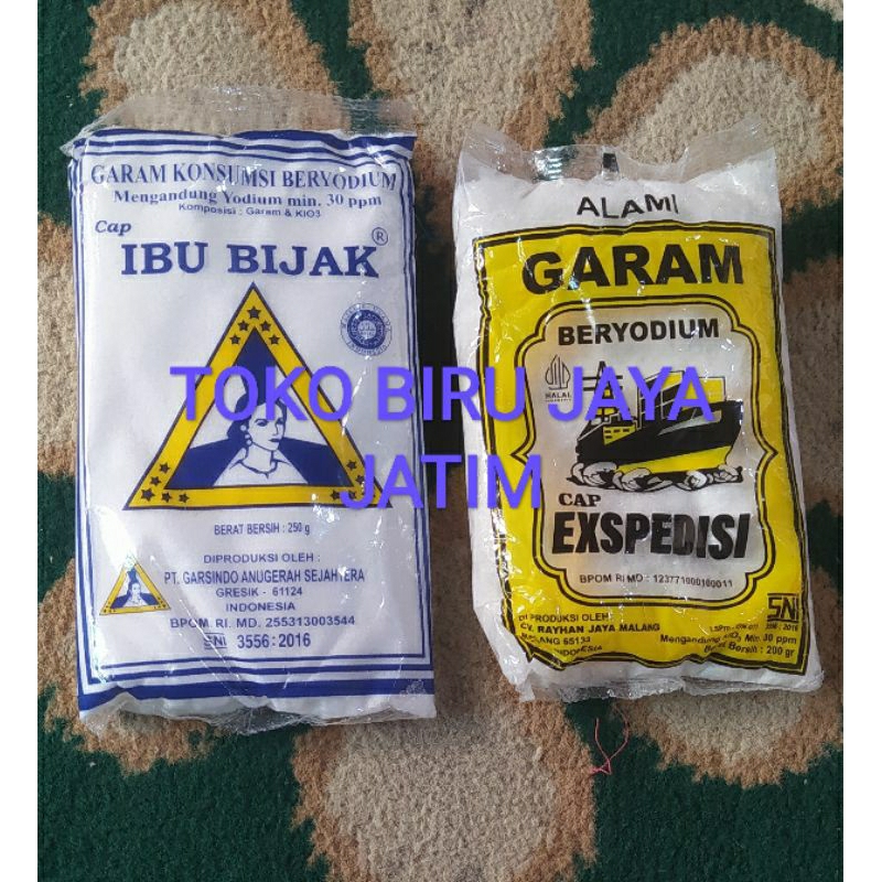 

Garam konsumsi beryodium ibuk bijak 250 gr kapal 200 gram