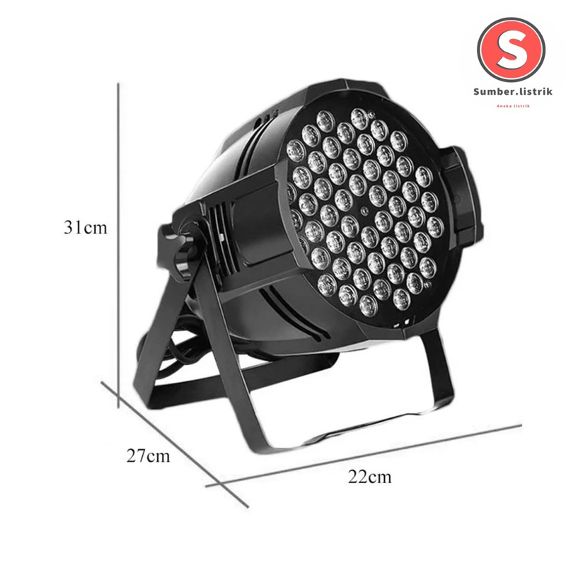 Lostnight_ Lampu Panggung Par 54W 54Led Lampu Panggung Led Par 54 Lampu Disco Par 54W Lampu Panggung