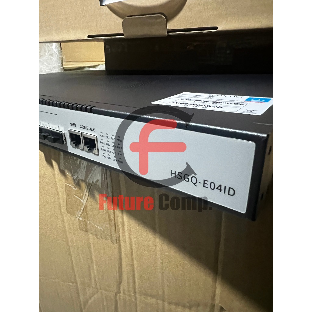 HSGQ E04ID atau E04R 4Port EPON AC/DC 12V OLT 4SFP PX20+++