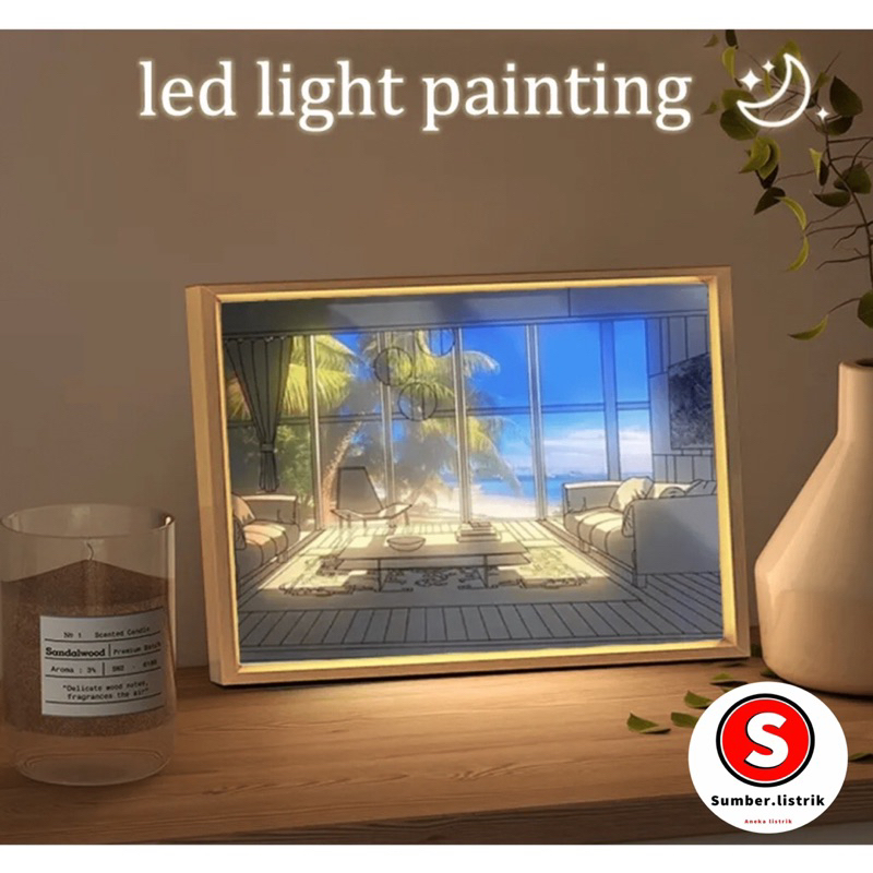 Lukisan Cahaya Lampu/Foto Light Painting/3 Warna Lukisan Lampu/Lukisan Cahaya Led kreatif/Lampu Luki