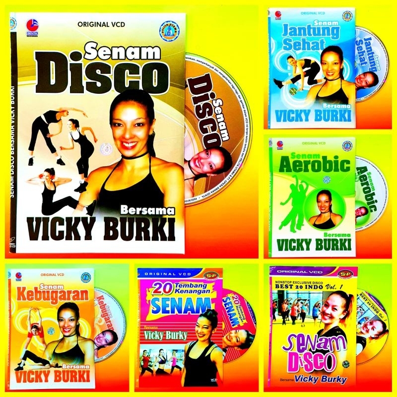 KASET VCD SENAM VICKY BURKY-KASET VCD SENAM AEROBIK-VCD SENAM-VCD SENAM AEROBIK-KASET VCD SENAM-KASE