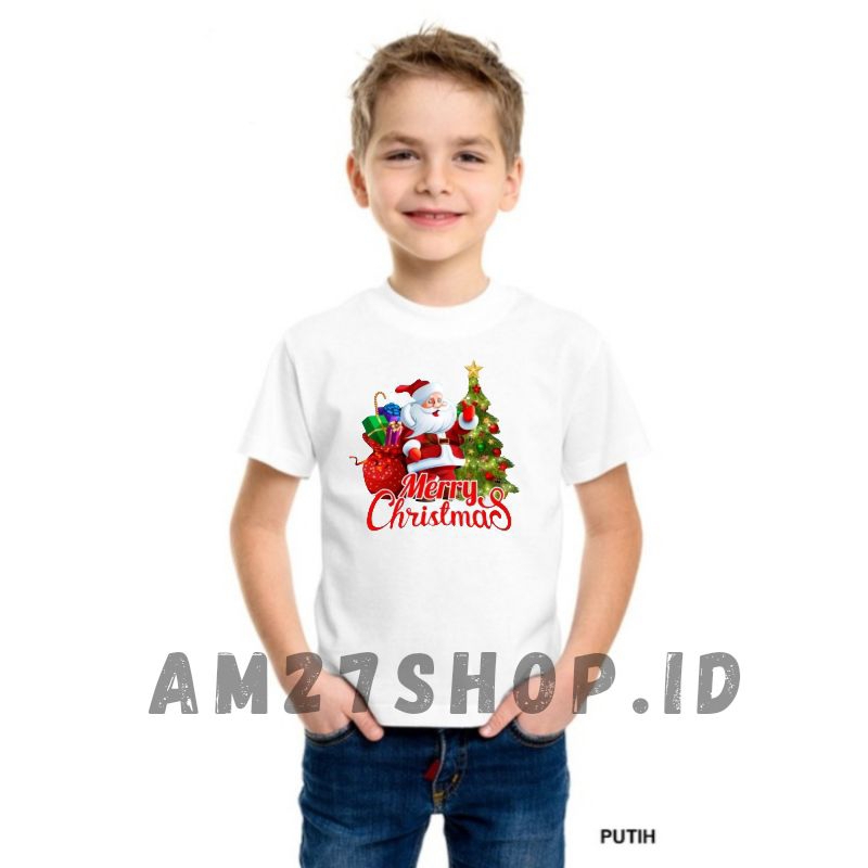 kaos Natal MERRY CHRISTMAS kostum baju natalan rohani kristen