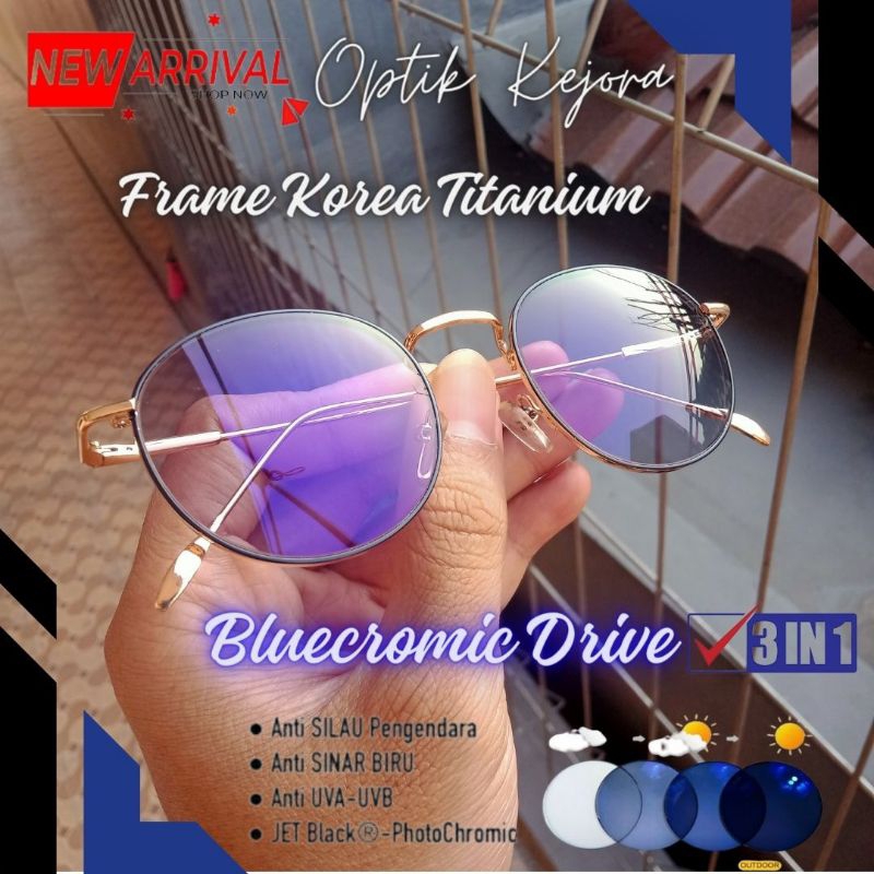 Kacamata Minus - Bluecromic Anti Radiasi - Kacamata Optik Kejora