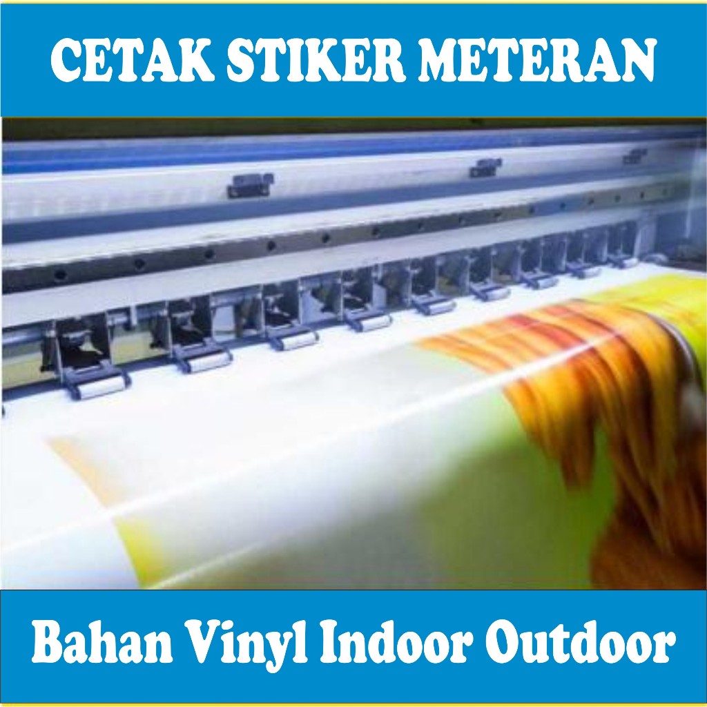 Cetak Stiker Vinyl Meteran Indoor Outdoor Sticker Meteran