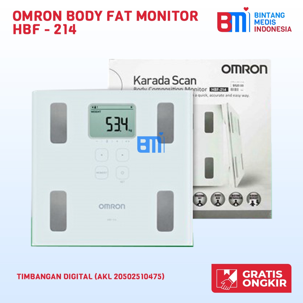Timbangan Digital Omron HBF - 214 / Omron Body Fat Monitor HBF - 214