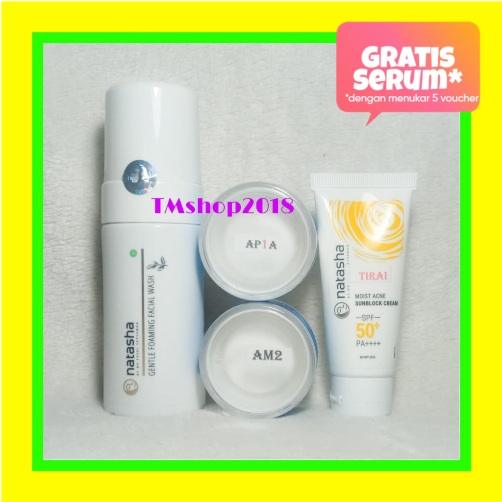 Natasha Skincare Paket Jerawat Lengkap by dr Fredi Setyawan Original Bruntusan Komedo Acne (gentle,a