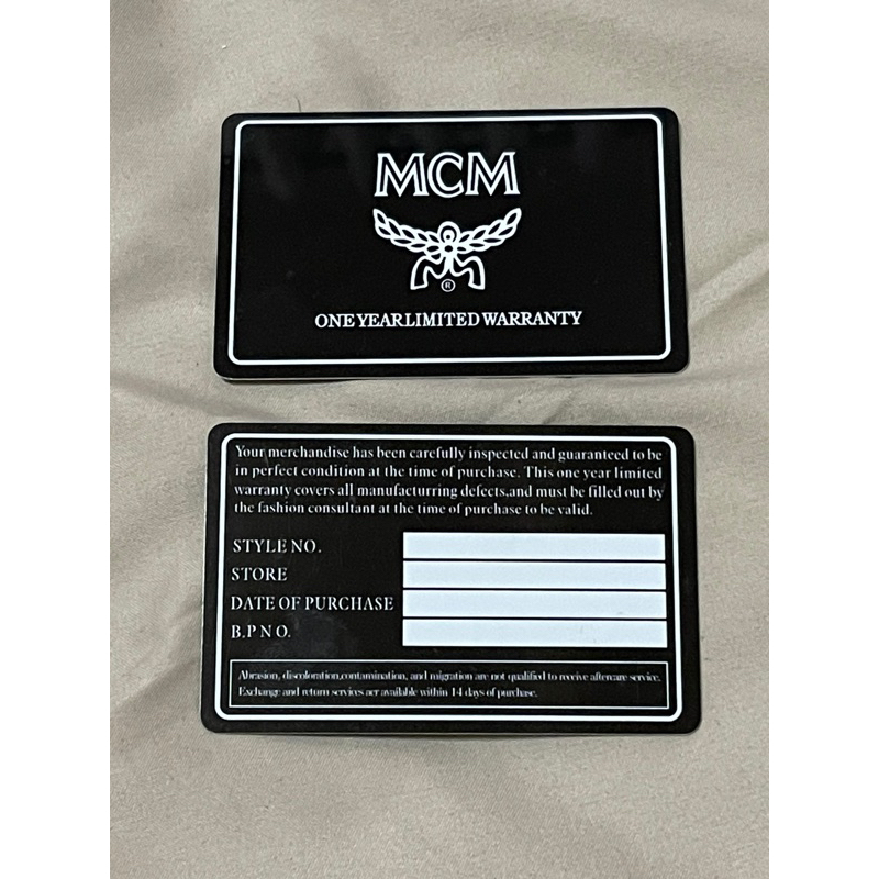 Authentic Card MCM / Kartu MCM TERMURAH
