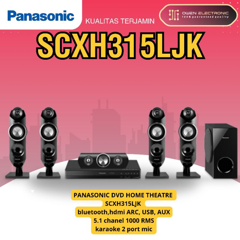 PANASONIC SCXH315LJK DVD HOME THEATRE KARAOKE