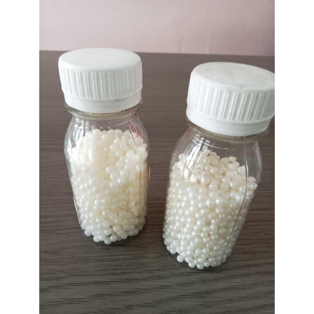 

Pearl Sprinkle White Mutiara 3mm 50gr hiasan decoration