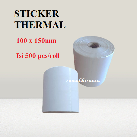 

LABEL STIKER THERMAL 100 X 150MM ISI 500PCS/ROLL