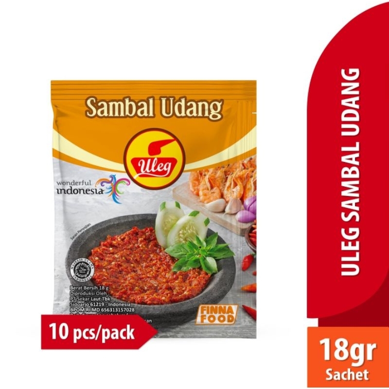 

Grosir Laris Jaya - FINNA Sambal Uleg Udang (per-renceng @10pcs)
