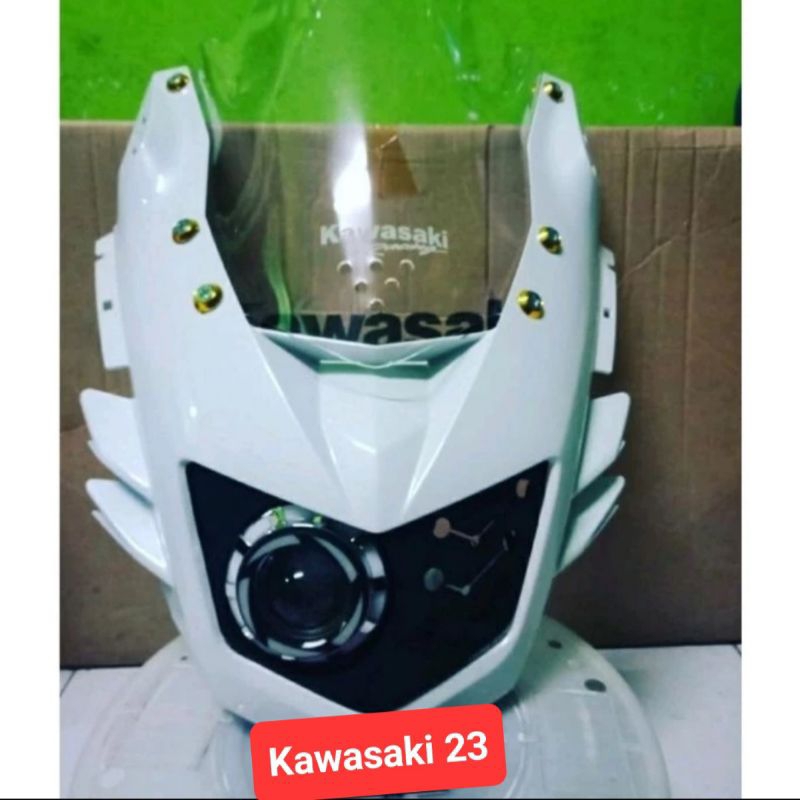 Batok lampu barong depan ninja RR New set lampu projie