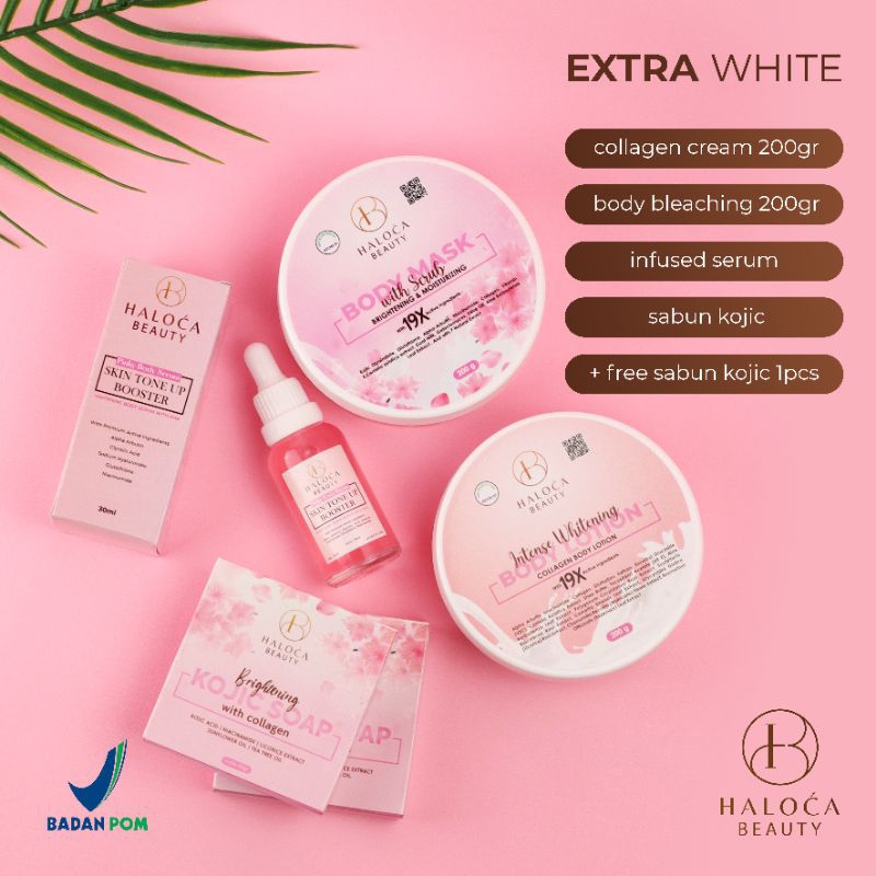 (HALOCA BEAUTY SBY) Extra White | Paket Lengkap