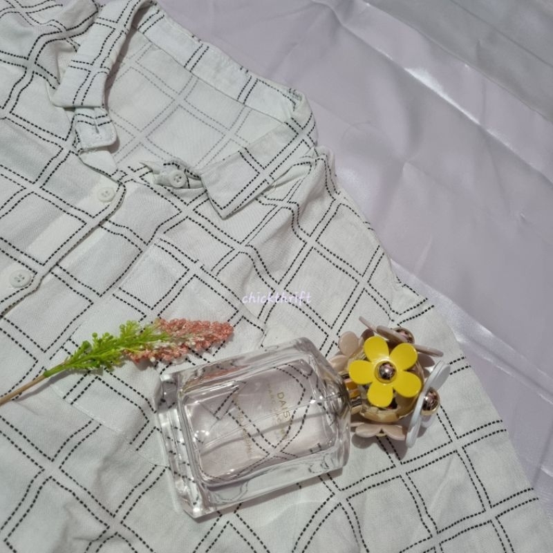 KEMEJA CROP KOTAK-KOTAK