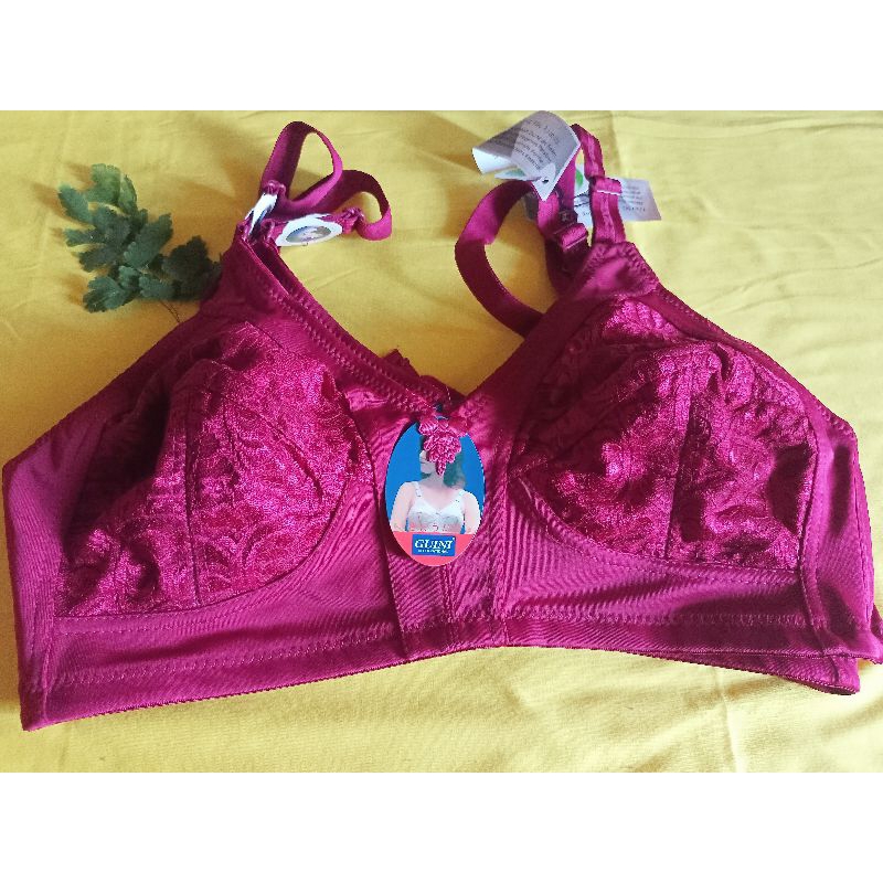 BH Guini Cup Jumbo Brukat / Bra Jumbo Brokat Tanpa Kawat dan Busa Ukuran 38-44