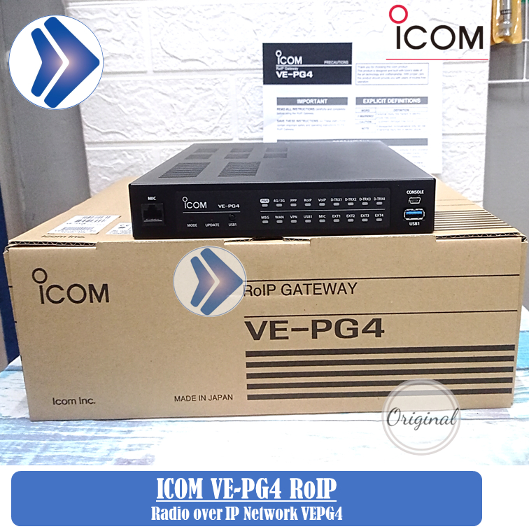 Icom VE-PG4 RoIP Gateway Ori Baru HT Rig Radio over IP network VEPG4