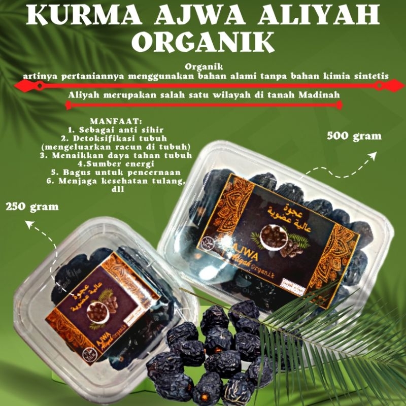 

500 Gram Kurma Ajwa Premium Organik