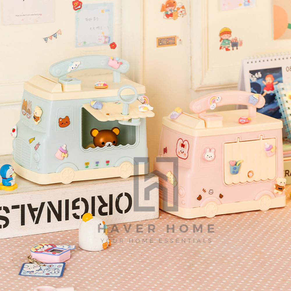 GIA - Celengan Tabungan Mobil Dengan Kunci Tempat Penyimpanan Koin Dan Uang Kertas