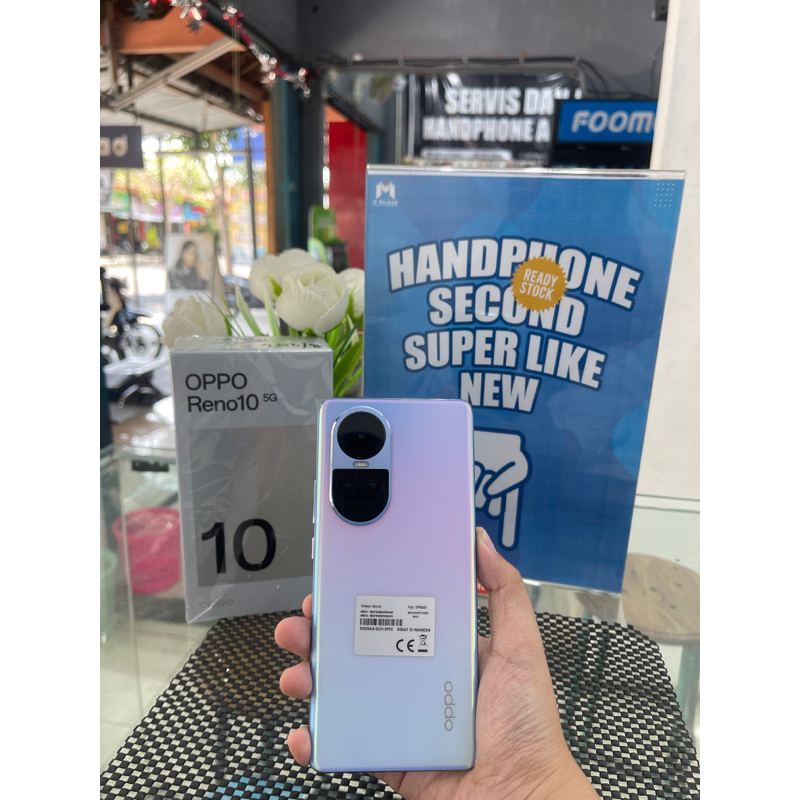 OPPO RENO 10 5G 8/256GB || SECOND SUPER LIKE NEW || SECOND BERGARANSI