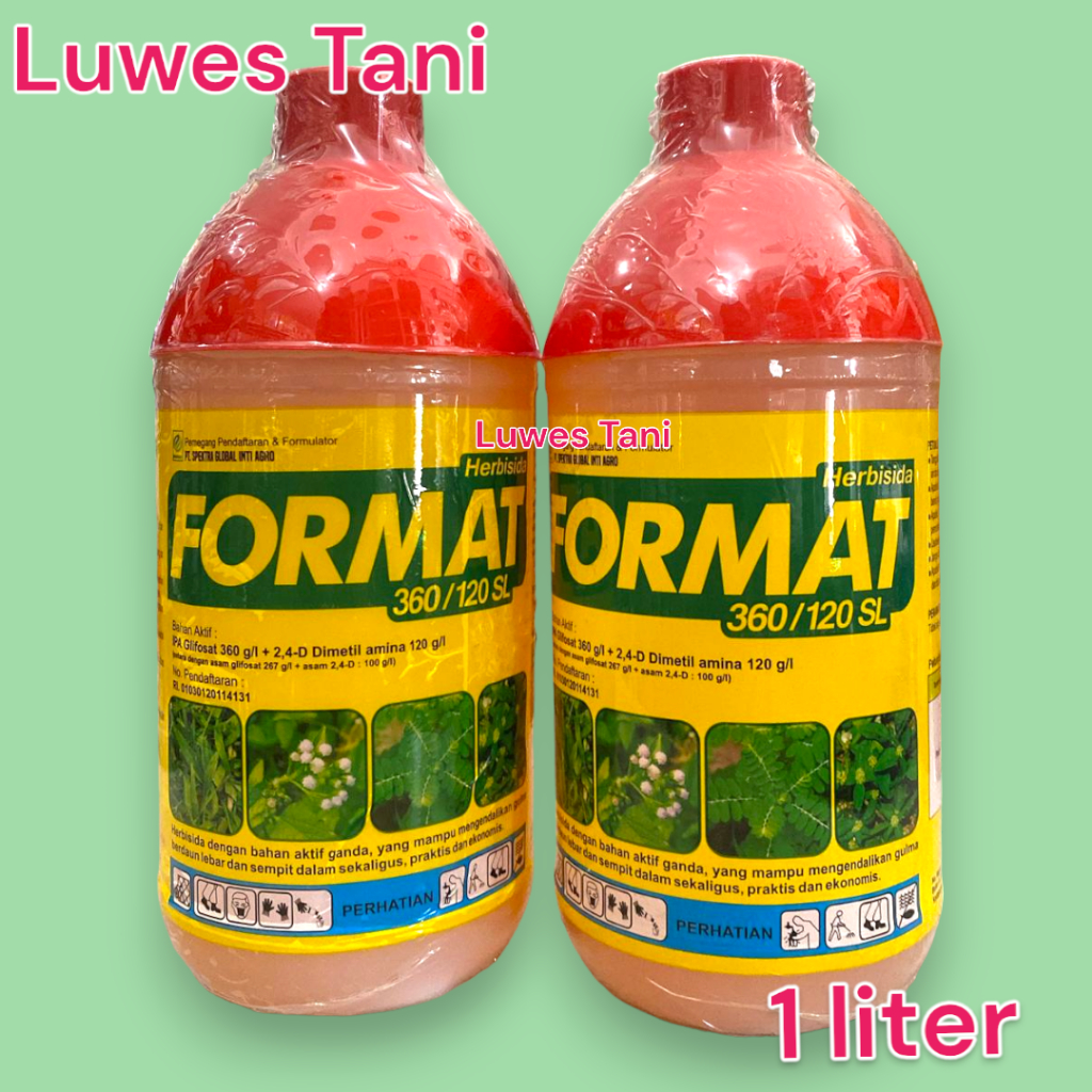 Herbisida FORMAT 360/120 SL herbisida 1 Liter pembasmi rumput