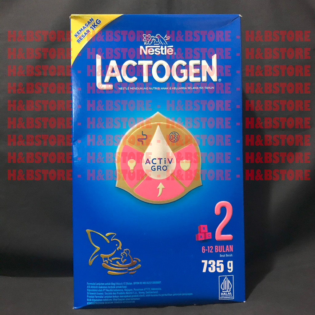 Susu Nestle Lactogen 2 735gr - Susu Formula Bayi 6-12 Bulan