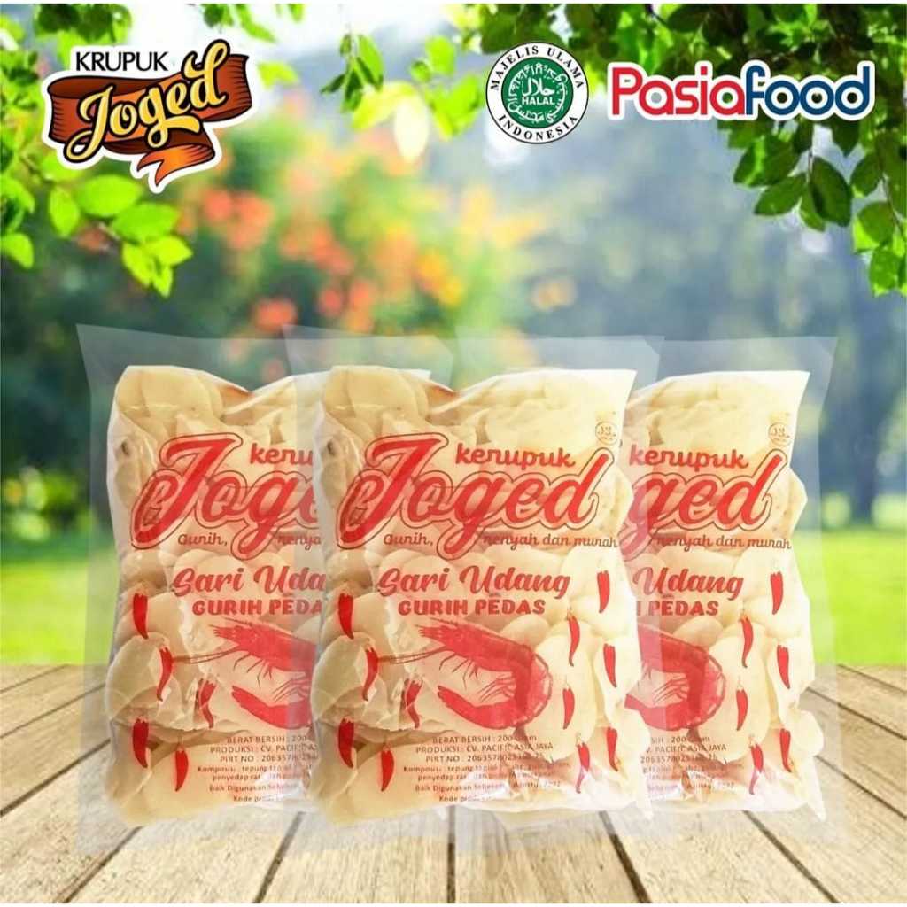 

Pasiafood Kerupuk Joged, Kerupuk Joged Sari Udang Gurih Pedas (3Pcs)