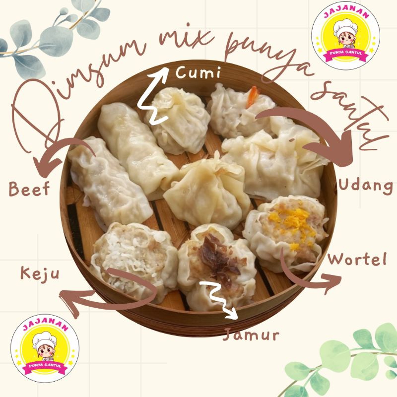 Dimsum frozen mix 12pcs