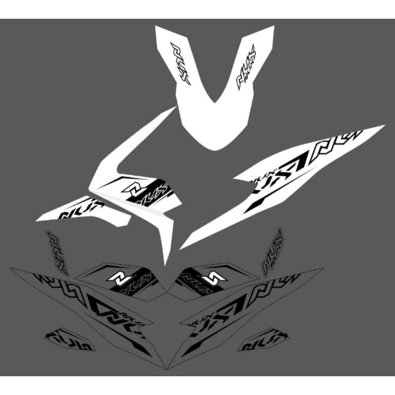 STRIPPING STICKER HONDA BEAT DELUX MOTIF N NVX TERBARU TRANSPARAN