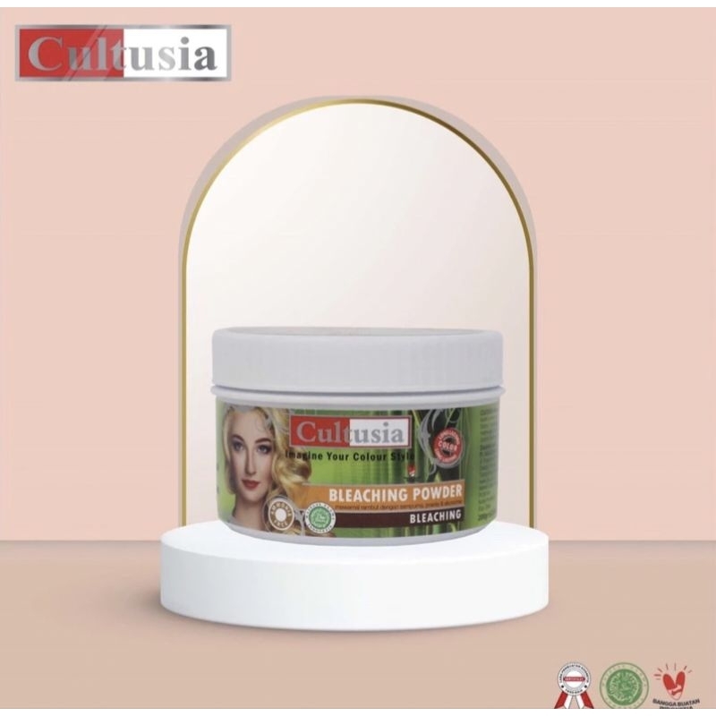 BLEACHING POWDER CULTUSIA SEMIR RAMBUT PUTIH PEWARNA RAMBUT MAGICAP TOPI HIGHTLIGHT