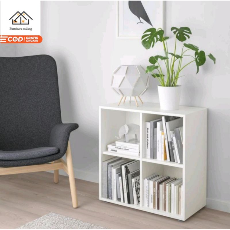 Rak Kotak 4 Tempat Display Interior Kamar Minimalis