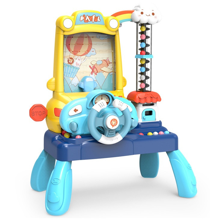 KODE 2023 MAINAN ANAK DIY PRETEND PLAY DRIVE SETIR MOBIL WHEEL STIR CAR / ADA BOLA BALL WARNA ADA LE