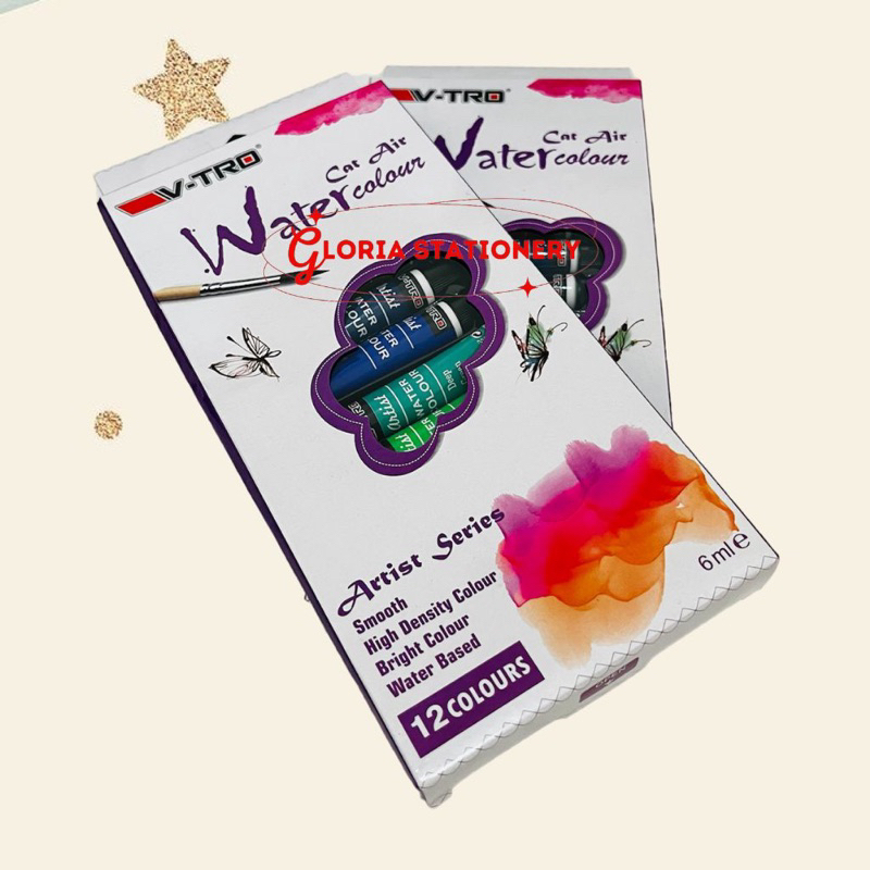 

V-TRO Water colour 12 colour/ Cat air 12 warna V-Tro