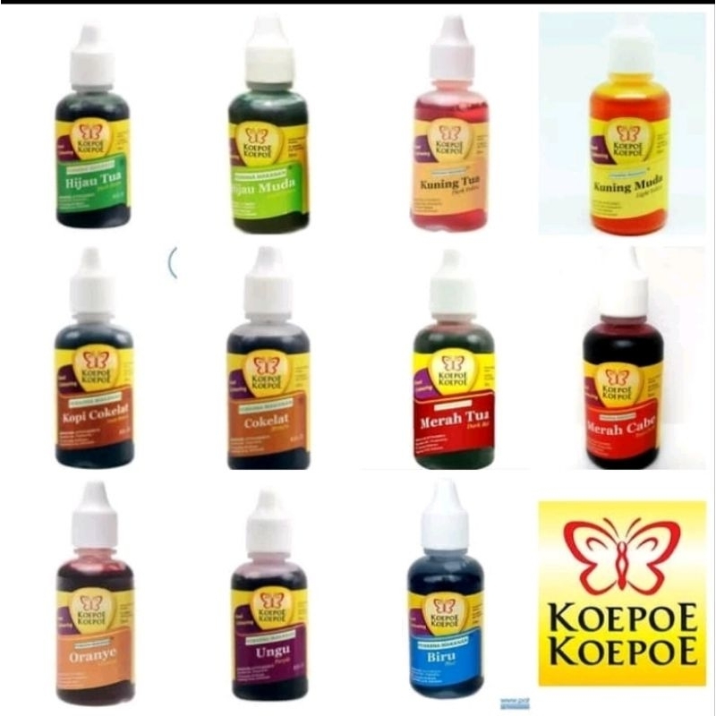 

KOEPOE - KOEPOE PEWARNA MAKANAN - PEWARNA KUE 30 ml