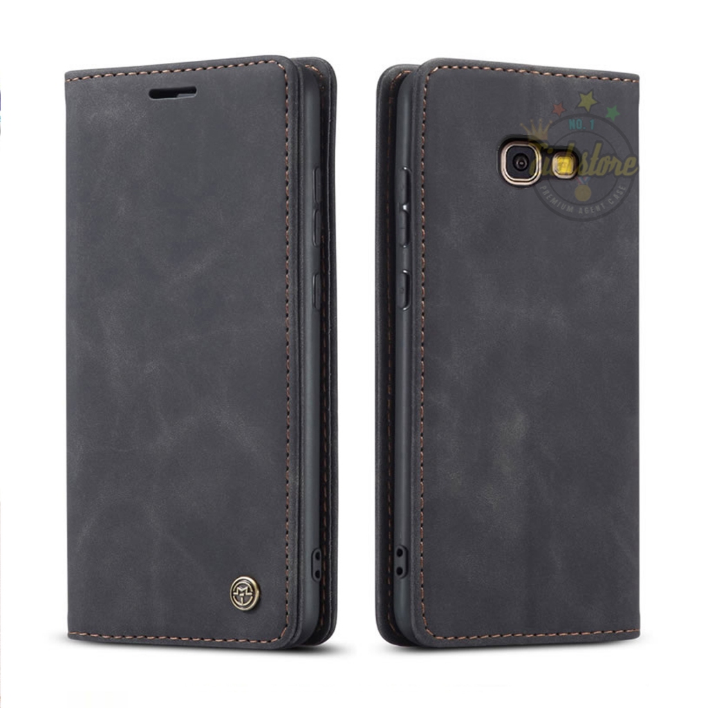 Case Samsung A7 2017 Dompet Terbaru Premium Super Wallet 4 Pocket Full 360 Degree Mewah Flip Cover C