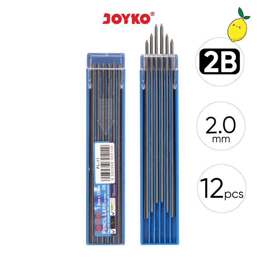 

Pencil Lead / Isi Pensil Mekanik Joyko PL-11 2B 2.0 mm (12)