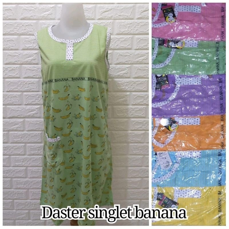 OBRAL DASTER SINGLET STANDAR MOTIF BANANA BAHAN KAOS