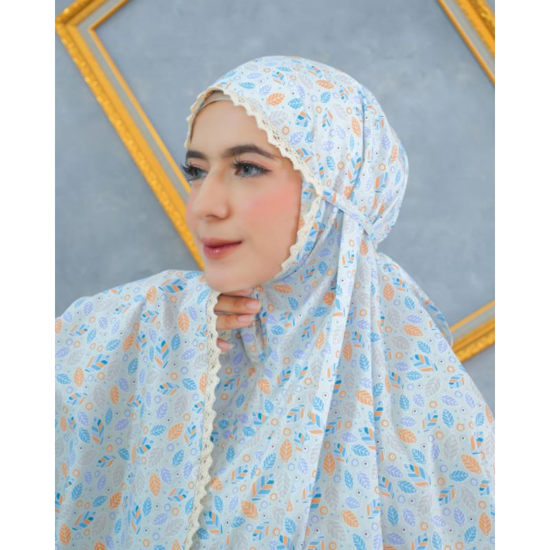 Mukena Katun Jepang Zlassica Pocket Aulia Babyblue